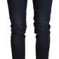 Chic Low Waist Skinny Denim in Blue