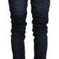 Chic Slim Fit Blue Washed Denim