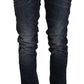 Chic Slim Fit Blue Washed Denim