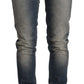 Blue Washed Skinny Cotton Blend Jeans