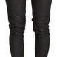 Chic Mid Waist Skinny Black Jeans