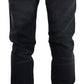 Sleek Black Washed Skinny Jeans