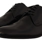 Elegant Black Leather Derby Shoes