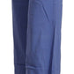 Chic Wide-Leg High Waist Blue Trousers