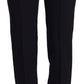 Sleek High Waist Straight Cut Pants