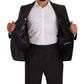 Sleek Grey 2-Piece Mens Suit with Notch Lapels