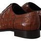 Elegant Exotic Crocodile Leather Formal Shoes