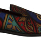 Multicolor Jacquard Slide-On Loafer Slippers