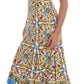 Majolica Print Midi Sheath Dress