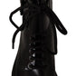 Elegant Black Leather Ankle Boots