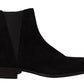 Elegant Suede Leather Chelsea Boots