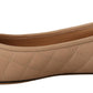 Elegant Quilted Leather Flats - Chic Dual-Tone Design