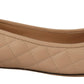 Elegant Quilted Leather Flats - Chic Dual-Tone Design