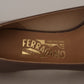 Elegant Caraway Brown Pumps with Vara Bow