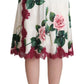 Elegant Floral A-Line Midi Skirt