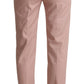 Elegant Pink Tapered Pants for Sophisticated Style