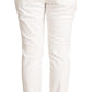 Elegant White Skinny Denim Jeans