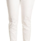 Elegant White Skinny Denim Jeans