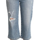 Chic Capri Cropped Denim Jeans