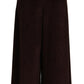 Chic Bordeaux High-Waisted Corduroy Pants