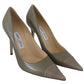 Elegant Pebble Green Pointed Toe Pumps