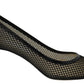 Chic Patent Mesh Pointed Pumps