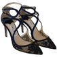 Navy Lancer Leather Pumps Elegance Unleashed