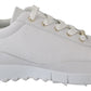 Elegant White Leather Sneakers