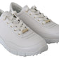 White Leather Monza Sneakers