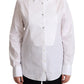 Elegant White Poplin Dress Shirt