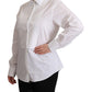 Elegant White Poplin Dress Shirt