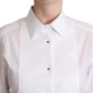 Elegant White Poplin Dress Shirt