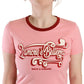 Chic Pink Logo Crew Neck Tee