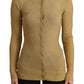 Glamorous Gold Snap-Button Cardigan