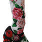 Floral Embellished Socks Boots