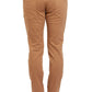 Brown Cotton Men's Jeans