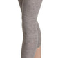 Chic Gray Slim-Fit Cropped Leggings