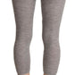 Chic Gray Slim-Fit Cropped Leggings