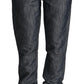 Elegant Mid Waist Straight Cut Denim