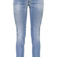 Light Blue Cotton Women Jeans