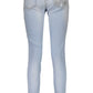 Light Blue Cotton Women Jeans