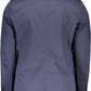 Blue Cotton Men Jacket