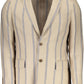 Beige Linen Men Jacket