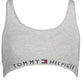 Gray Cotton Women Sports Bra