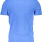 Blue Cotton Men T-Shirt