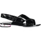 Black Polyethylene Women Sandal