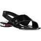 Black Polyethylene Women Sandal