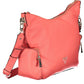 Pink Polyethylene Women Handbag