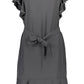 Black Polyester Women Dress