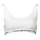 White Cotton Women Sports Bra